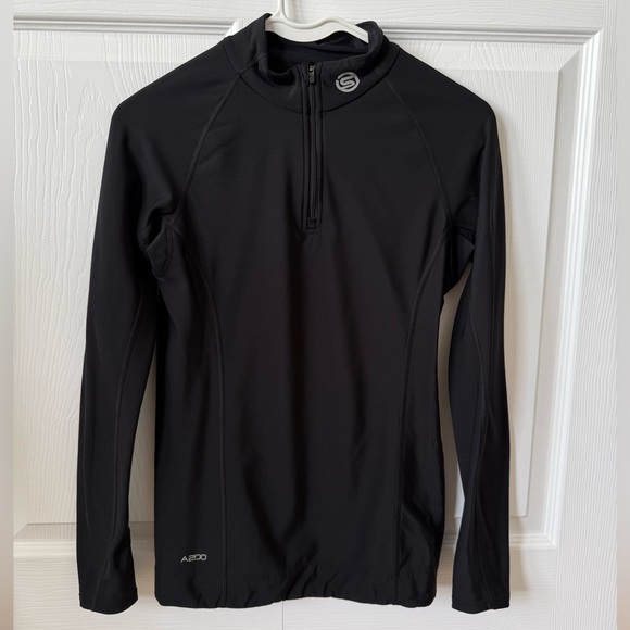 Skins A200 Women's Thermal Compression‎ Long Sleeve quarter zip black - Picture 1 of 9